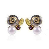 Sea Shell Pearl Earrings - penelope-it.com